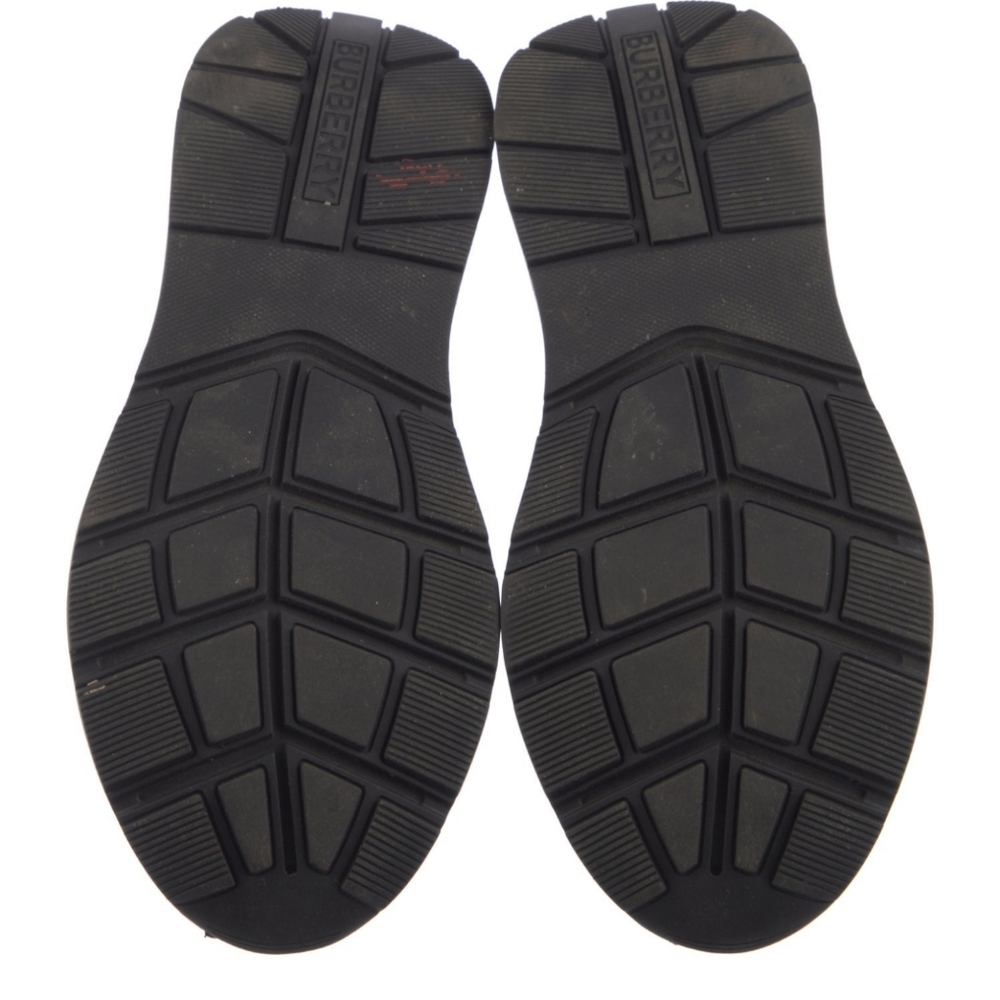 Unisex Burberry White & Yellow Leather Sneaker - Picture 7 of 9